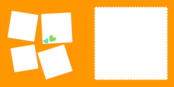 儿童幼儿园蓝色卡通宝宝照片海报背景素材