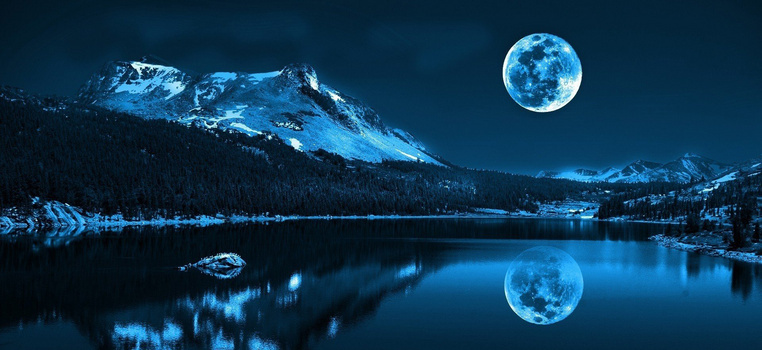 唯美夜色海报背景