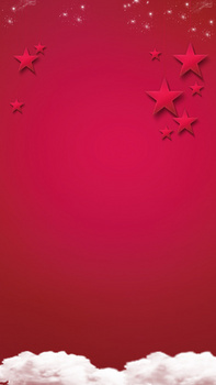 红色五星文艺背景