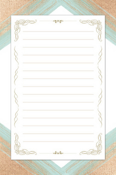 简约感恩回馈书信背景