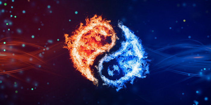 水墨山水中国传统周易文化太极背景