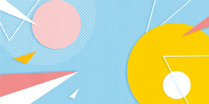 几何色块质感简约撞色背景