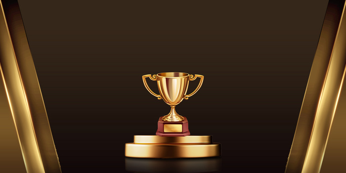 黑金大气冠军励志向上背景