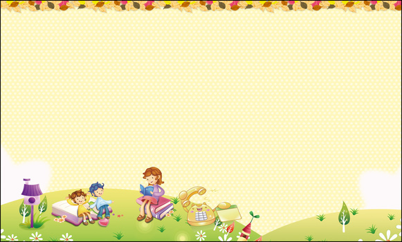 卡通幼儿园背景