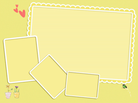 儿童相册边框海报背景素材