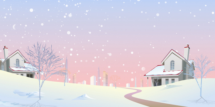 卡通下雪背景图片大全 卡通下雪背景素材下载 熊猫办公