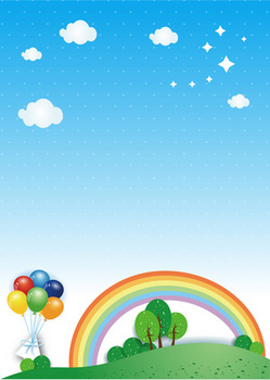 梦幻剪影六一儿童节背景