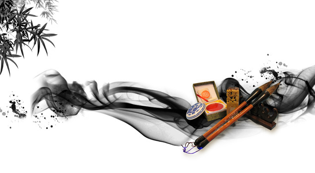 笔墨纸砚大尺寸背景