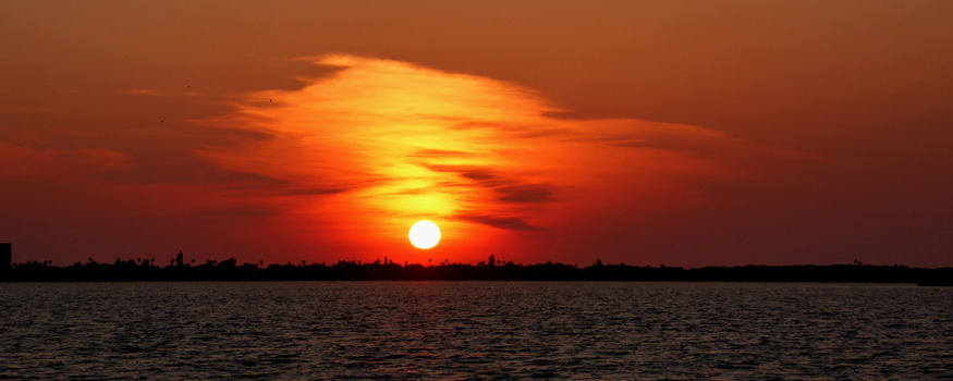 黃昏夕陽背景