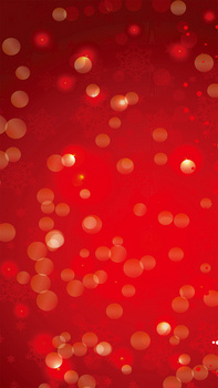 红色梦幻雪花光晕背景