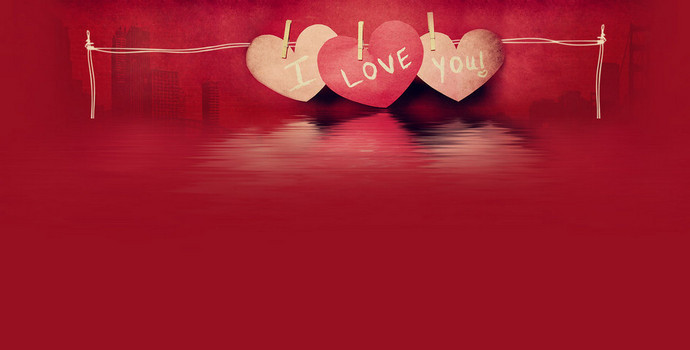 红色爱心爱情心形