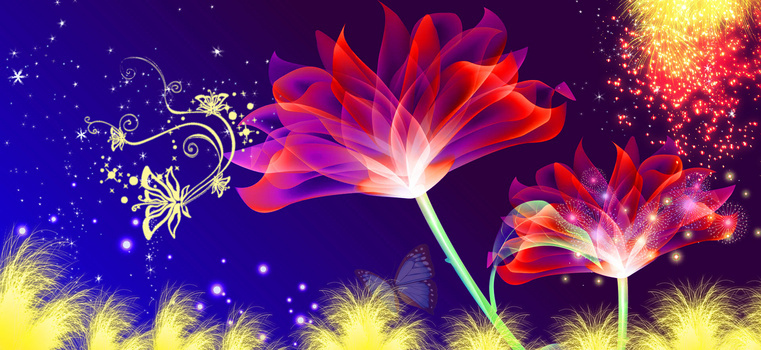 彩花背景图片大全_彩花背景素材下载_熊猫办公