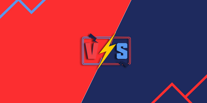 红蓝撞色对抗pk背景