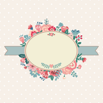 森系唯美淡雅婚礼贺卡背景素材