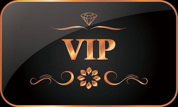 时尚简约商务金色vip卡片模板