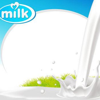 简约牛奶边框背景图