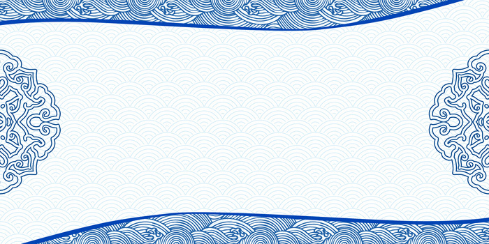 大气青花瓷底纹背景