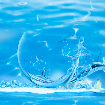 淘宝清新梦幻水圈护肤品背景