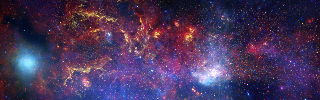 梦幻星空海报背景