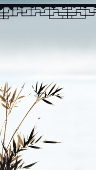 简约古风中国水墨ps源文件h5背景