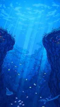 海底动漫背景图图片