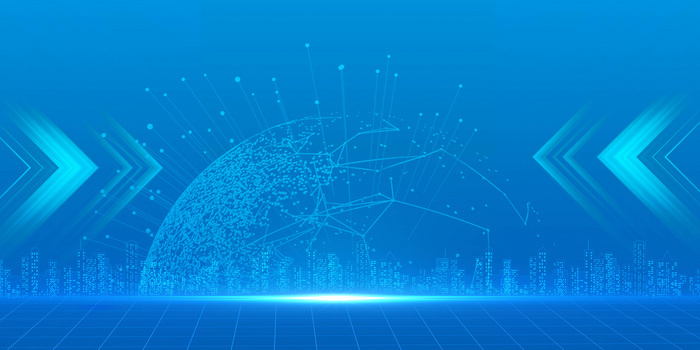 科技城市展板it企业年会背景