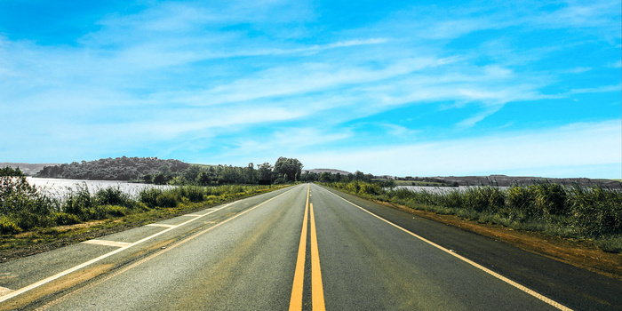创意商务大气天空马路背景