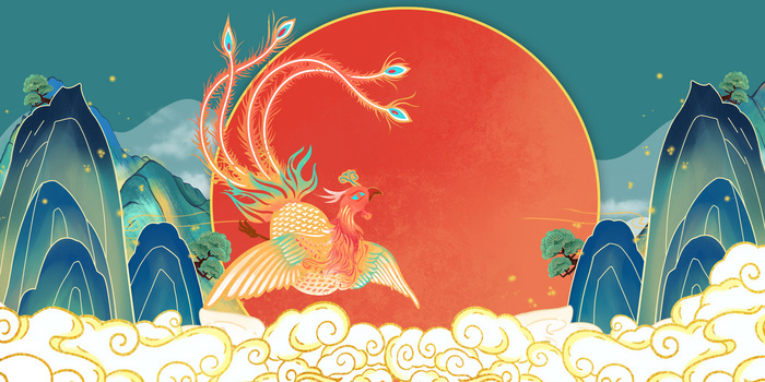 x 2362格式: psdjpgpsd新年除夕剪纸国潮风凤凰吉祥中国风背景像素