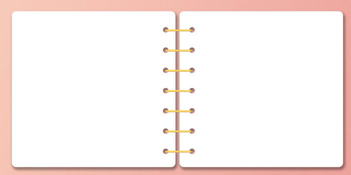 粉色书本左右翻页简约背景