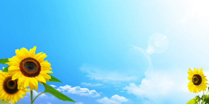 阳光明媚幻灯片背景