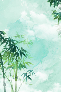 竹子清新背景