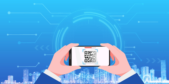 生活手机便捷支付移动生活科技背景