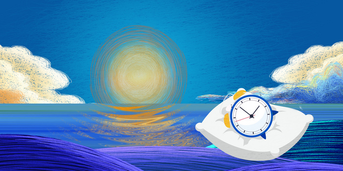 世界睡眠日线圈风睡梦背景