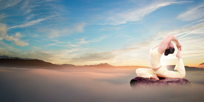 健康瑜伽背景图片素材免费下载_熊猫办公