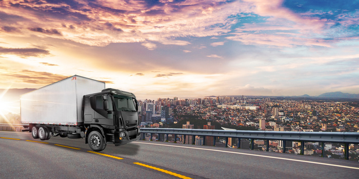 道路运输货运物流摄影图合成背景