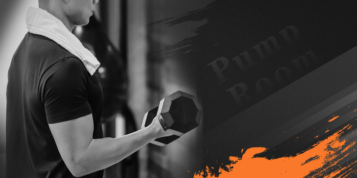 健身房健身强身健体体育锻炼背景