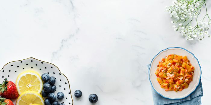 创意清新摄影合成轻食减肥沙拉背景