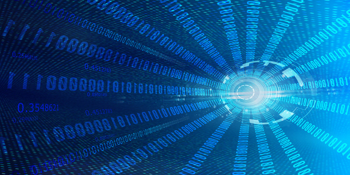 互联网二进制数字计算机信息科技背景