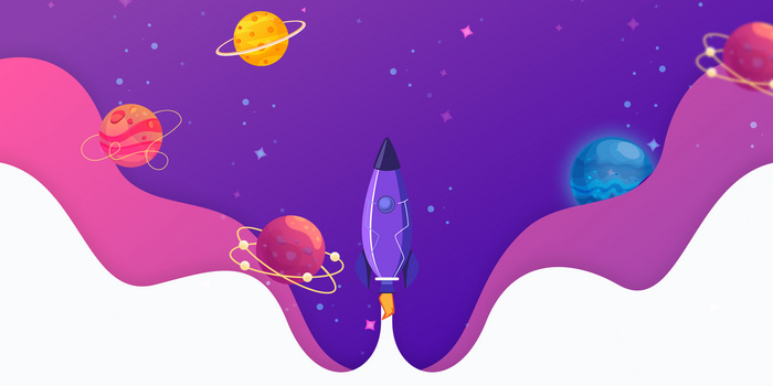 宇宙星空卡通背景图片大全 宇宙星空卡通背景素材下载 熊猫办公