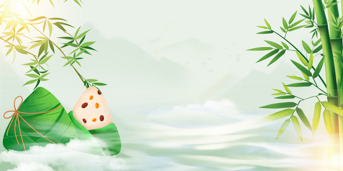 中国风端午粽子背景