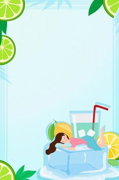 清凉夏日背景图片大全 清凉夏日背景素材下载 熊猫办公