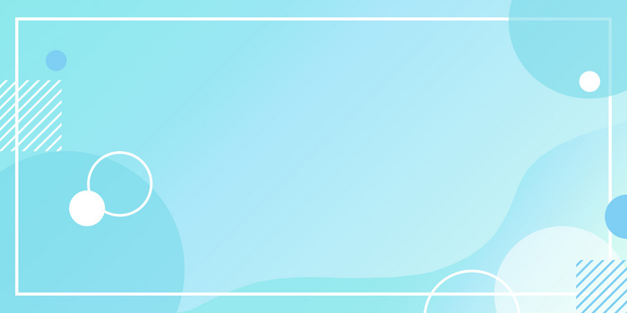 蓝色清新简约风扁平几何插画背景