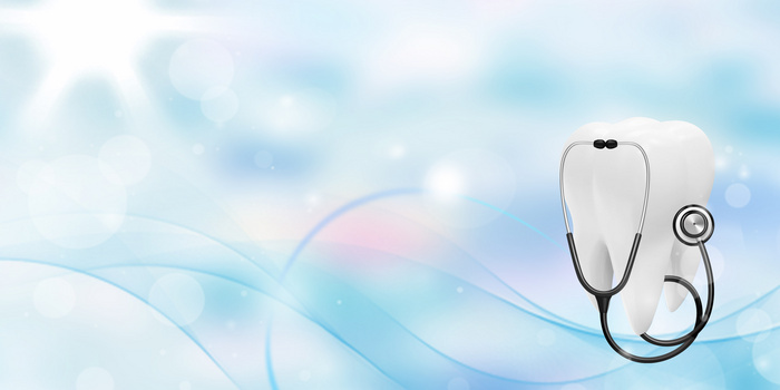 创意科技国际爱牙日宣传背景