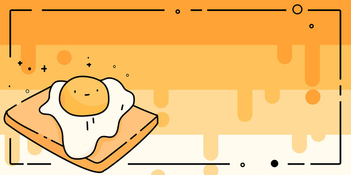 手绘可爱mbe风鸡蛋创意背景