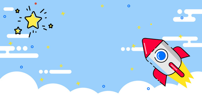 卡通可爱清新天空背景