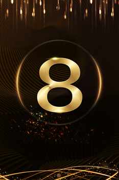 黑金大气年会倒计时8天背景