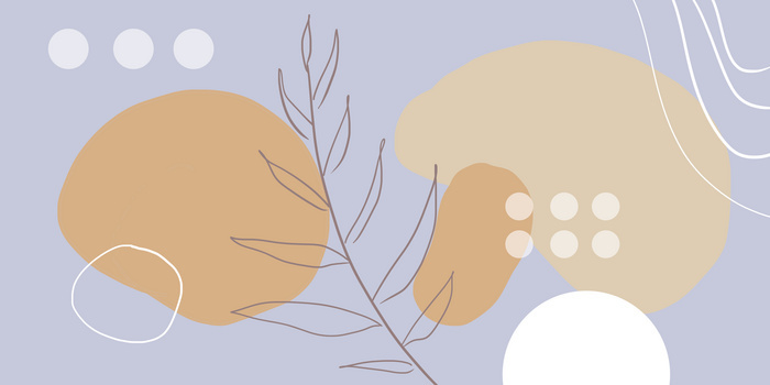 莫兰迪简约手绘线条文艺清新插画背景