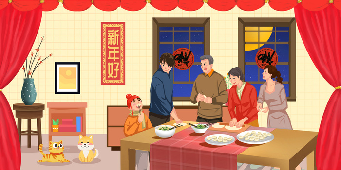 像素:4348 x 2009格式: psdjpgpsd中式手绘年画鸡年春节促销海报背景