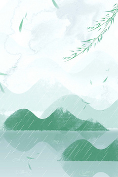 水墨风格青山绿水淡雅素净背景