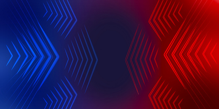 红蓝碰撞渐变几何对抗背景